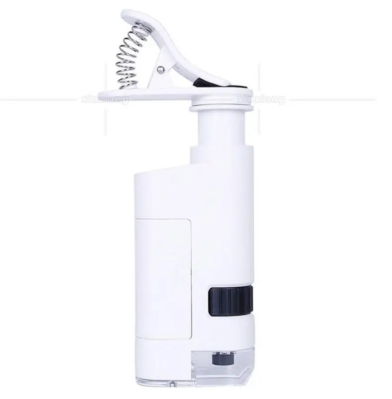 80X -120X Zoom Focus Adjustable LED Illuminated Pocket Microscope Reading Glass Magnfie with Mobile Phone Handset Mount Clip
80X -120X Zoom Focus Adjustable LED Illuminated Pocket Microscope Reading Glass Magnfie with Mobile Phone Handset Mount Clip
