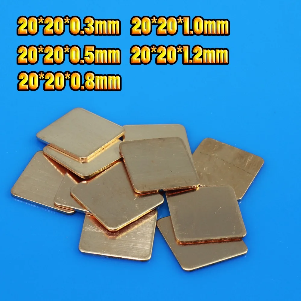 JCD New Premium 1 pcs 20MMx20MM DIY Copper Shim Heatsink thermal Pad for Laptop GPU CPU VGA Chip RAM Copper Heat sink
JCD New Premium 1 pcs 20MMx20MM DIY Copper Shim Heatsink thermal Pad for Laptop GPU CPU VGA Chip RAM Copper Heat sink