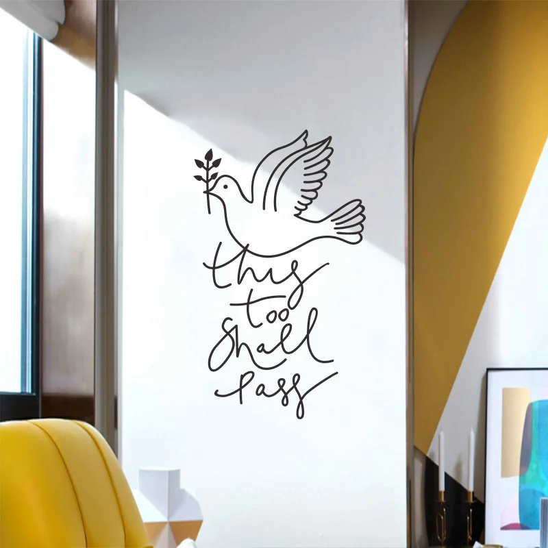 Peace Dove Wall Stickers Living Room Entrance Background Decoration Mural Art Decals Door Wallpaper Home Decor Creative Poster
Peace Dove Wall Stickers Living Room Entrance Background Decoration Mural Art Decals Door Wallpaper Home Decor Creative Poster