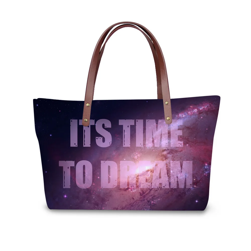 Handbag for Women 2019 Bags Shoulder Bag Beach Bag purple 3D letter dream Print Pattern Design Tote Bolso
Handbag for Women 2019 Bags Shoulder Bag Beach Bag purple 3D letter dream Print Pattern Design Tote Bolso