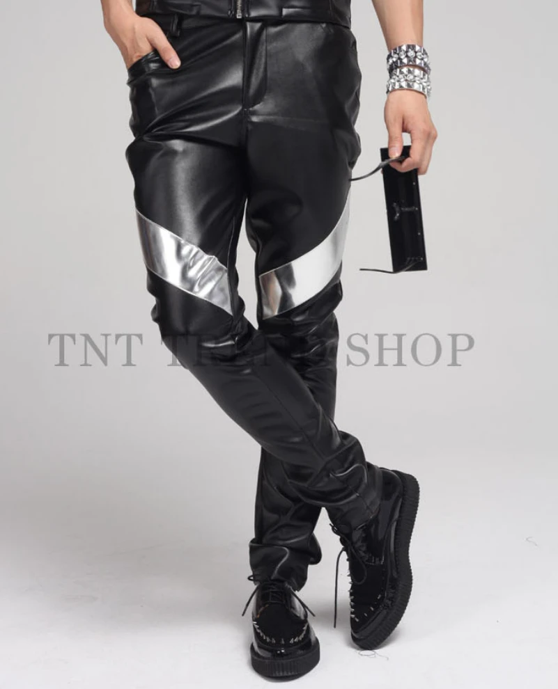 S-5xl ! Fashion Men Brand Stage Singer Dane Mirror Decoration Leather Casual Pants Costume Clothing Plus Size Trousers
S-5xl ! Fashion Men Brand Stage Singer Dane Mirror Decoration Leather Casual Pants Costume Clothing Plus Size Trousers