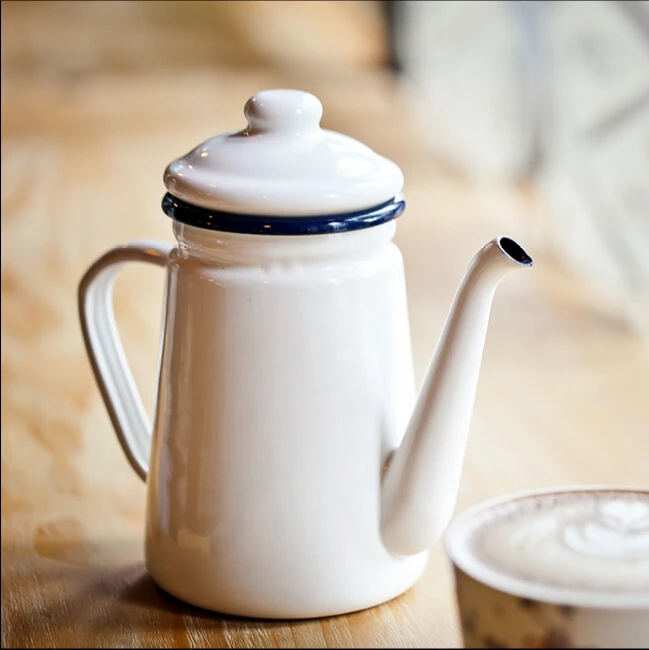 Japanese Enamel Coffee Pot Hand Tea Kettle Induction Cooker big capacity 1100ml
Japanese Enamel Coffee Pot Hand Tea Kettle Induction Cooker big capacity 1100ml