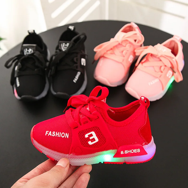 New Toddler & Children LED Shoes Breathable Fashion Lace-up Kids Sneakers Sports Casual For Boys & Girls Eur Size 21-30
New Toddler & Children LED Shoes Breathable Fashion Lace-up Kids Sneakers Sports Casual For Boys & Girls Eur Size 21-30