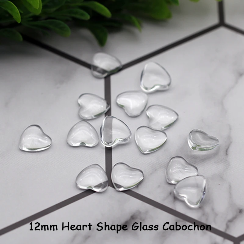 100pcs/lot 12mm Heart Glass Cabochon Cameo Domed Flat Back Clear Transparent Fit Pendant DIY Jewelry Making Accessories
100pcs/lot 12mm Heart Glass Cabochon Cameo Domed Flat Back Clear Transparent Fit Pendant DIY Jewelry Making Accessories
