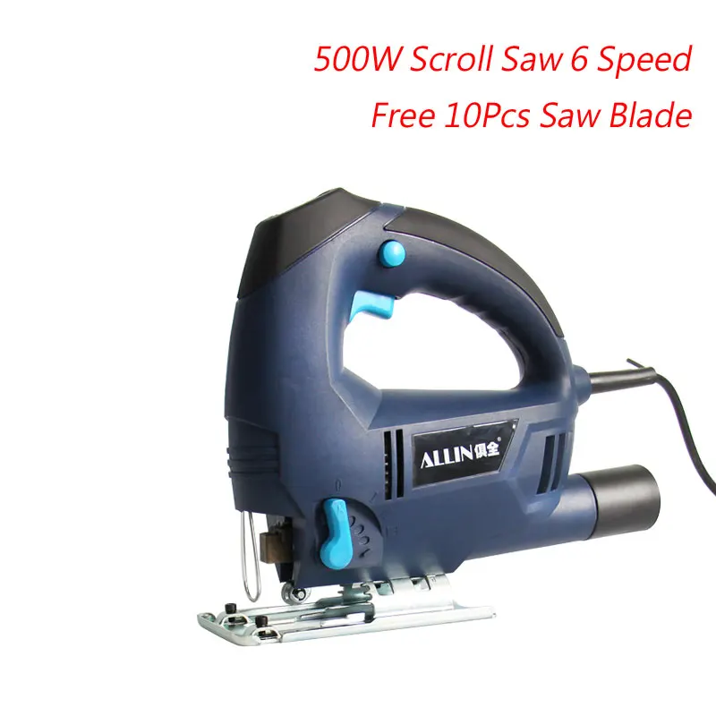 Jig Saw 6 Speed Scroll Saw 500W Electric Saw 800-3000rpm Wood Saw (Free 10Pcs Saw Blades)
Jig Saw 6 Speed Scroll Saw 500W Electric Saw 800-3000rpm Wood Saw (Free 10Pcs Saw Blades)