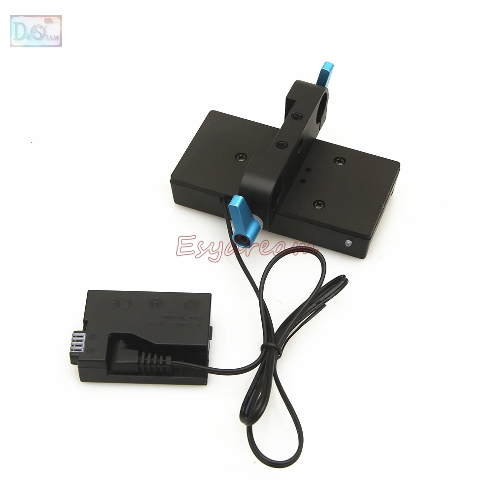 LP-E8 Dummy Battery + F970 F960 Power Supply Plate Mount + 15mm Rod Clamp for Canon 550D 600D 650D 700D Rebel T2i T3i T4i T5i
LP-E8 Dummy Battery + F970 F960 Power Supply Plate Mount + 15mm Rod Clamp for Canon 550D 600D 650D 700D Rebel T2i T3i T4i T5i