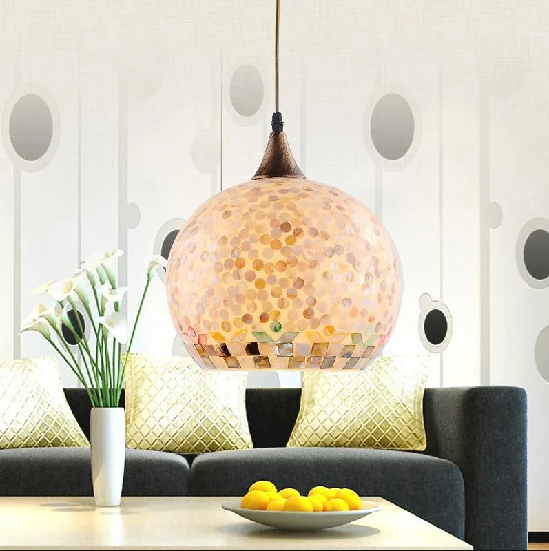 Mediterranean Sea warm charming shell glass Pendant Lights Handmade E27 LED single lamp for parlor&stairs&porch&cafe YD001
Mediterranean Sea warm charming shell glass Pendant Lights Handmade E27 LED single lamp for parlor&stairs&porch&cafe YD001