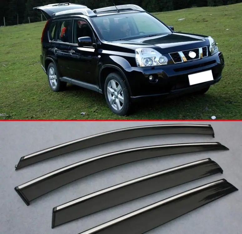 For Nissan X-Trail 2008 2009 2010 2011 2012 2013 Window Wind Deflector Visor Rain/Sun Guard Vent 4p Car Accessories Stickers
For Nissan X-Trail 2008 2009 2010 2011 2012 2013 Window Wind Deflector Visor Rain/Sun Guard Vent 4p Car Accessories Stickers
