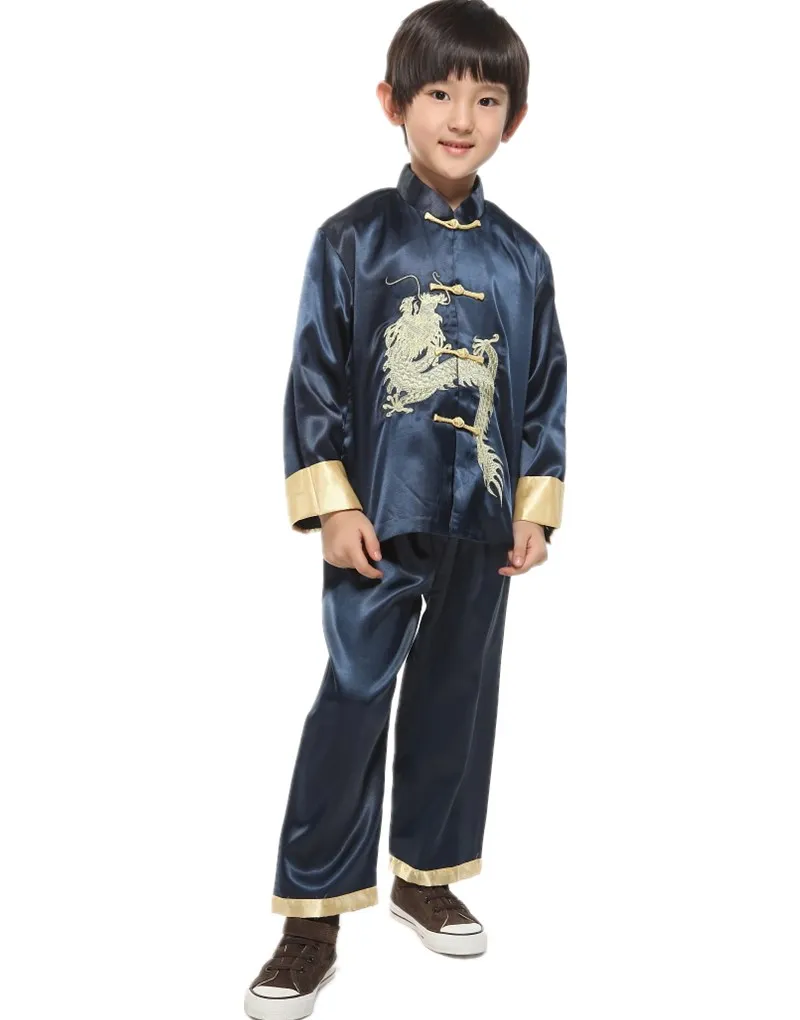 Shanghai Story Chinese traditional embroider dragon sets for boys Chinese style boy's kungfu suit sets Martial Arts Sets
Shanghai Story Chinese traditional embroider dragon sets for boys Chinese style boy's kungfu suit sets Martial Arts Sets