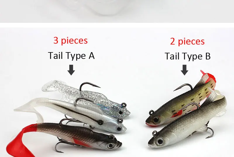 Señuelos swimbaits con acción de nado natural