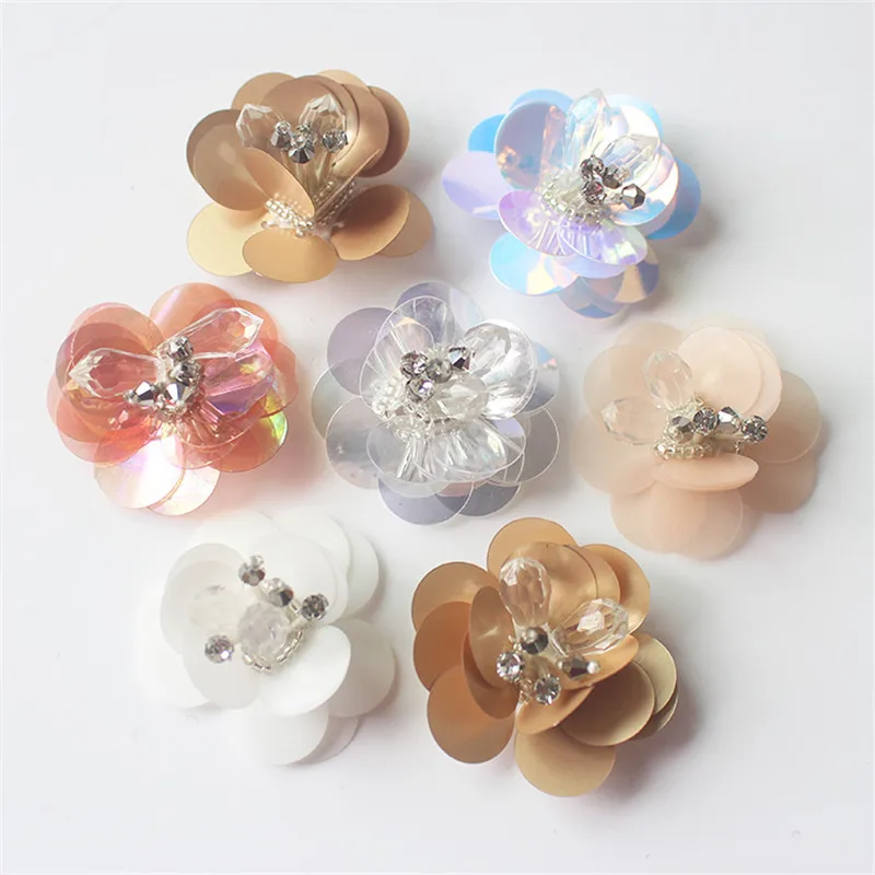 5pcs/lot Champagne Sequin Beads Flower Patch DIY Different Colors Flower Patches Sew On Dress Clothes Nails Flower DIY Applique
5pcs/lot Champagne Sequin Beads Flower Patch DIY Different Colors Flower Patches Sew On Dress Clothes Nails Flower DIY Applique
