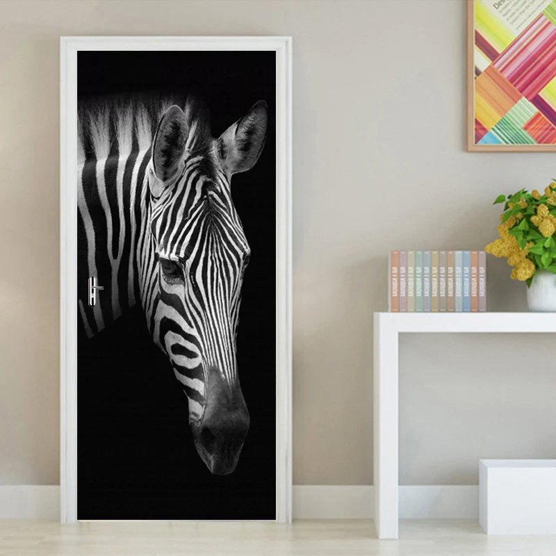 Retro Black White Zebra Photo Wallpaper DIY 3D Door Sticker PVC Self-adhesive Decals Living Room Bedroom Door Home Decor Sticker
Retro Black White Zebra Photo Wallpaper DIY 3D Door Sticker PVC Self-adhesive Decals Living Room Bedroom Door Home Decor Sticker