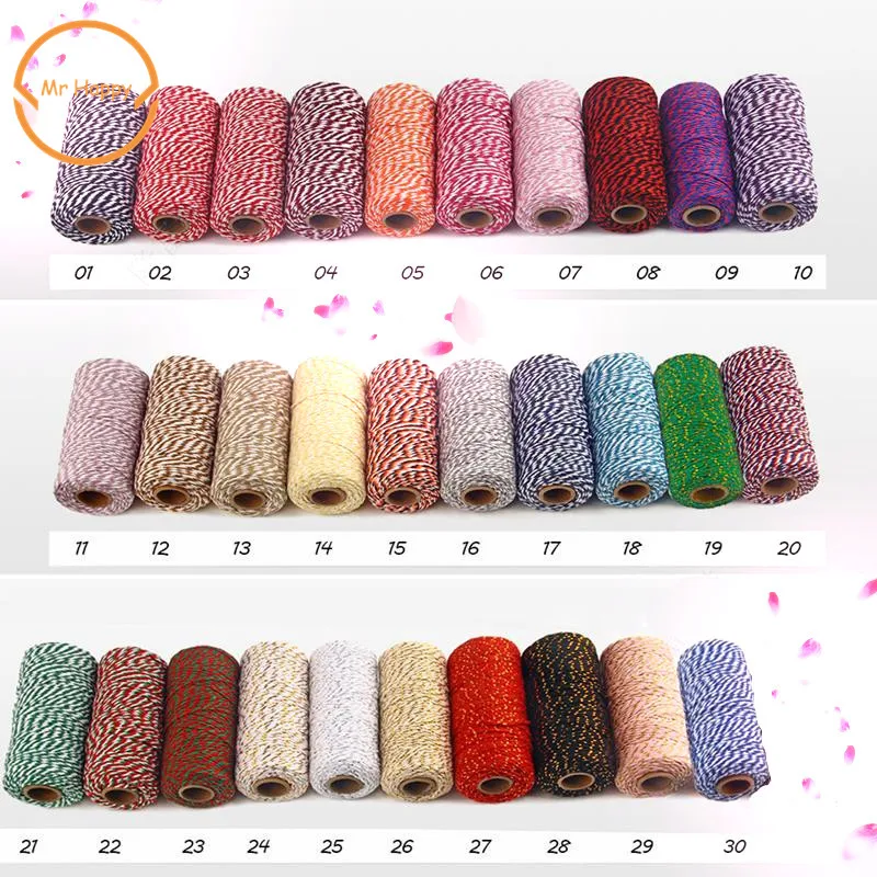 wholesale 30 colors 100 meters Double color cotton rope cotton cord Used in gift wrapping Decorative gift The bakery
wholesale 30 colors 100 meters Double color cotton rope cotton cord Used in gift wrapping Decorative gift The bakery