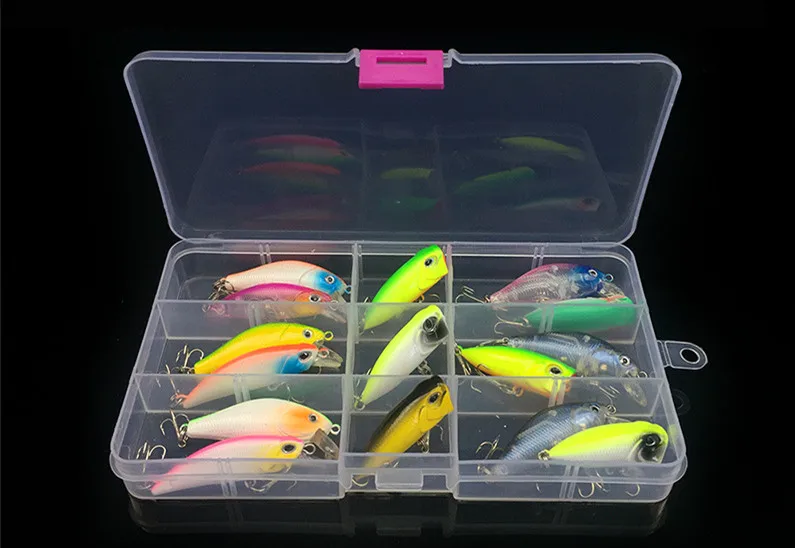 Señuelos artificiales duros Popper y Minnow 4-5g