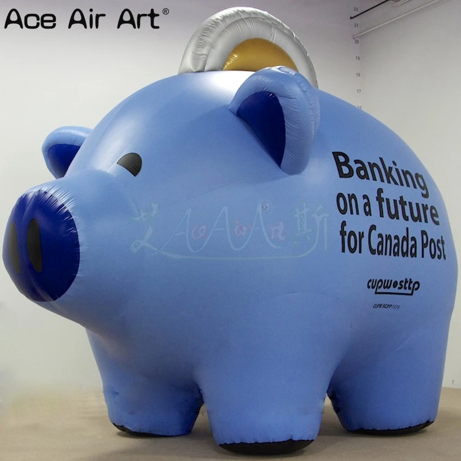 Lovely 3.5m L Grey Blue Inflatable Piggy Bank with Artwork for Advertising or Event on Sale
Lovely 3.5m L Grey Blue Inflatable Piggy Bank with Artwork for Advertising or Event on Sale