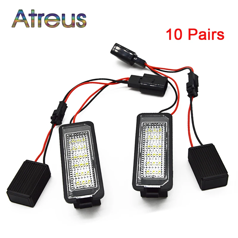 Atreus 10Pairs Car LED License Plate Lights 12V With Canbus Car Styling For VW Golf Passat Golf 4 5 6 Polo CC accessories
Atreus 10Pairs Car LED License Plate Lights 12V With Canbus Car Styling For VW Golf Passat Golf 4 5 6 Polo CC accessories