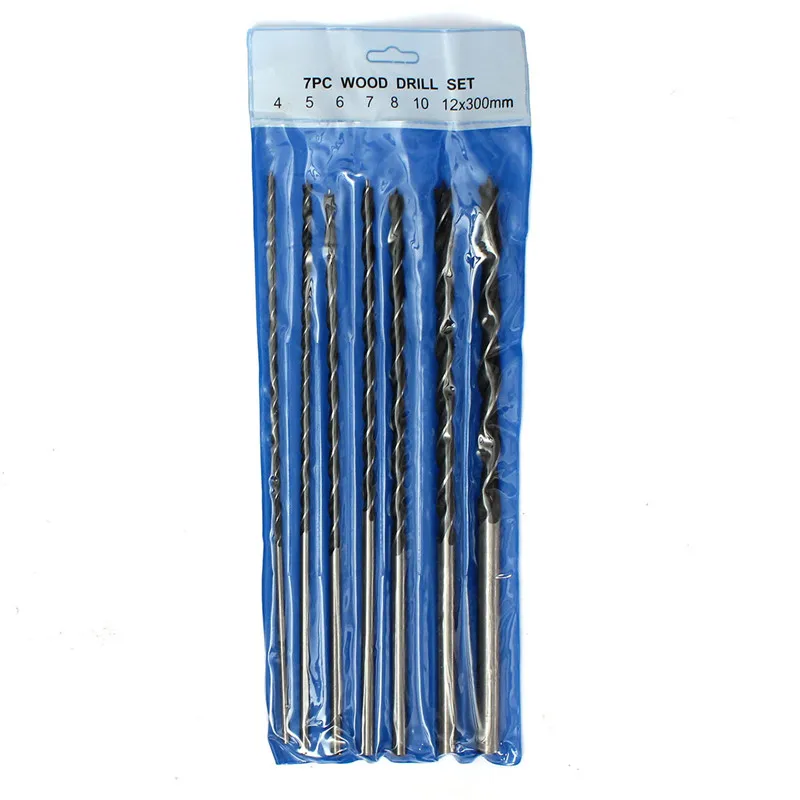 7Pcs/set 12" 300mm Extra Long Wood Drill Bit Set Woodworking Tool 4 5 6 7 8 10 12mm
7Pcs/set 12" 300mm Extra Long Wood Drill Bit Set Woodworking Tool 4 5 6 7 8 10 12mm