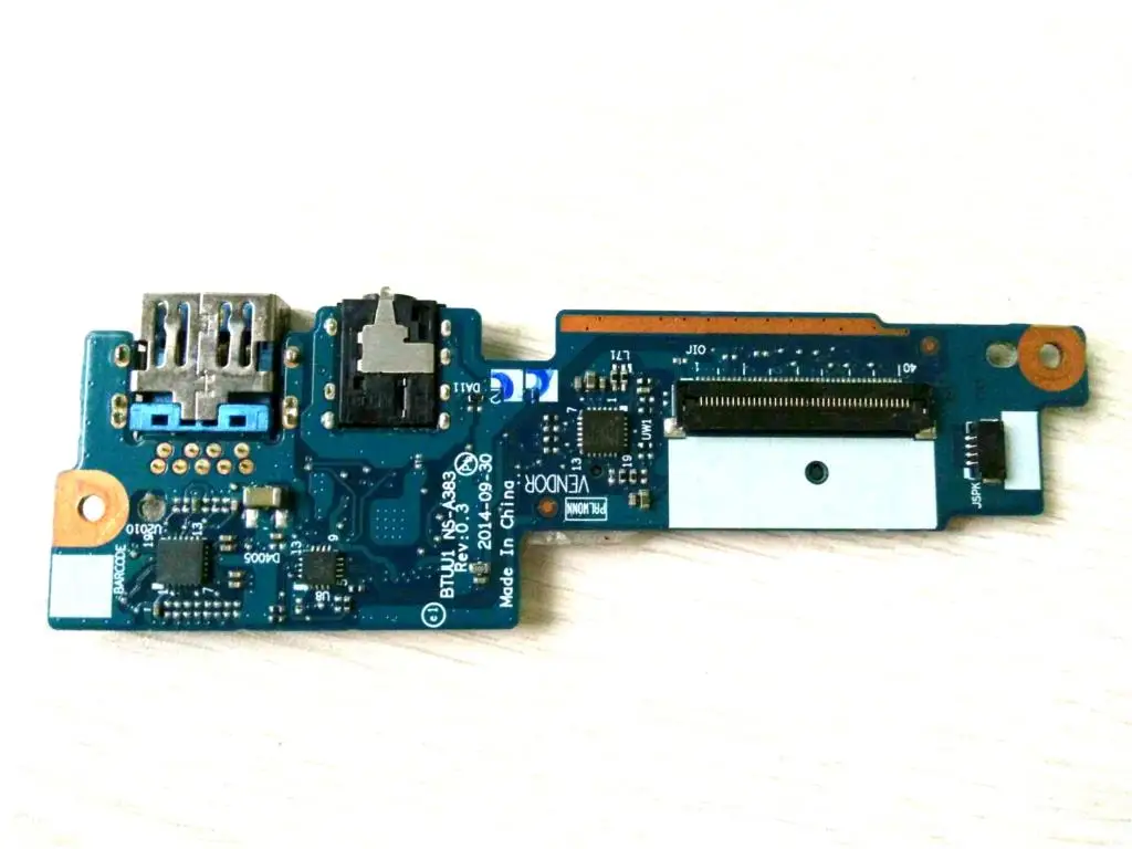 Genuine USB & Audio Jack Board For Lenovo Yoga 3 14 YT3-1470 NS-A383 earphone port & Micro Sd Socket board replacement repair
Genuine USB & Audio Jack Board For Lenovo Yoga 3 14 YT3-1470 NS-A383 earphone port & Micro Sd Socket board replacement repair