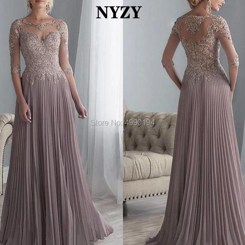 NYZY M144 Pleats Chiffon Half Sleeves Mother of the Bride Bride Lace Dresses 2025 Wedding Party Evening Formal Gowns Customized
NYZY M144 Pleats Chiffon Half Sleeves Mother of the Bride Bride Lace Dresses 2025 Wedding Party Evening Formal Gowns Customized