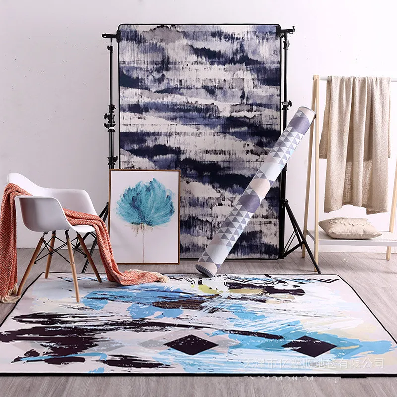 Nordic fresh romantic Geometric carpets For living room bedroom bedside blanket abstract washable Household Anti-skid Mat carpet
Nordic fresh romantic Geometric carpets For living room bedroom bedside blanket abstract washable Household Anti-skid Mat carpet