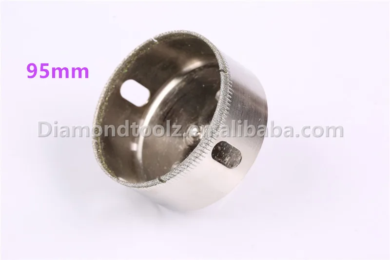 Talentool 95mm Electroplated Diamond Drilling Glass Hole Saw Cutter Bit Diamond Glass Bit for Drilling Hole on Glass Ceramic
Talentool 95mm Electroplated Diamond Drilling Glass Hole Saw Cutter Bit Diamond Glass Bit for Drilling Hole on Glass Ceramic