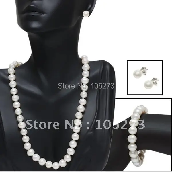Charming Pearl Jewelry Set AA7-9MM White Genuine Freshwater Pearl Necklace Bracelet Earring Fashion Girl Women Set Free Shipping
Charming Pearl Jewelry Set AA7-9MM White Genuine Freshwater Pearl Necklace Bracelet Earring Fashion Girl Women Set Free Shipping