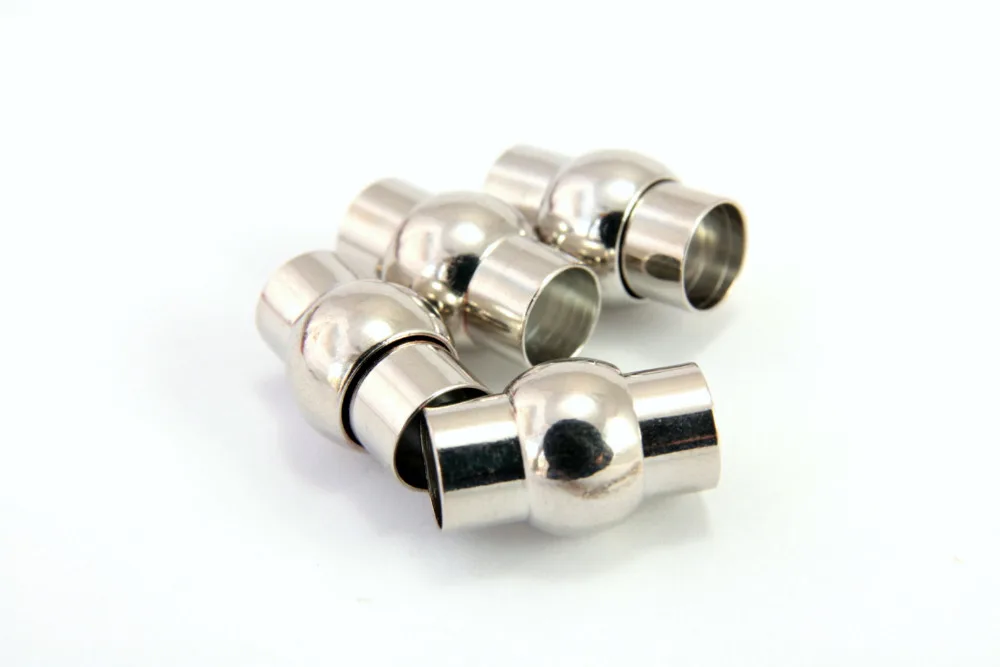 50 sets Stainless Steel Magnetic Clasp 7mm Hole Magnetic Clasp, 17mm Long Tube Magnetic End Cap for Leather Cords
50 sets Stainless Steel Magnetic Clasp 7mm Hole Magnetic Clasp, 17mm Long Tube Magnetic End Cap for Leather Cords