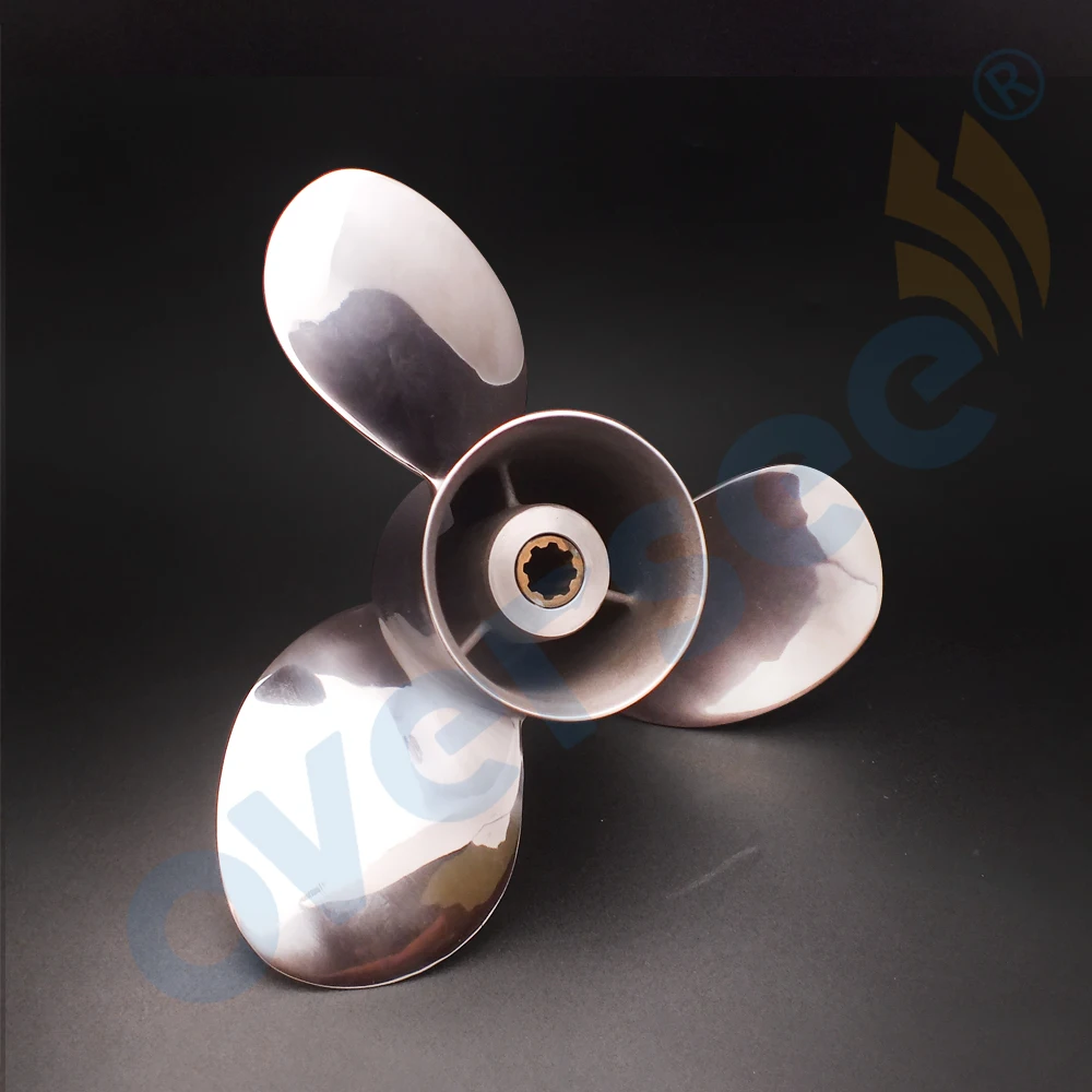 Stainless steel Propeller 63V-45945-00-ELFor 9.9HP 15HP Yamaha Outboard Motor 63V
Stainless steel Propeller 63V-45945-00-ELFor 9.9HP 15HP Yamaha Outboard Motor 63V