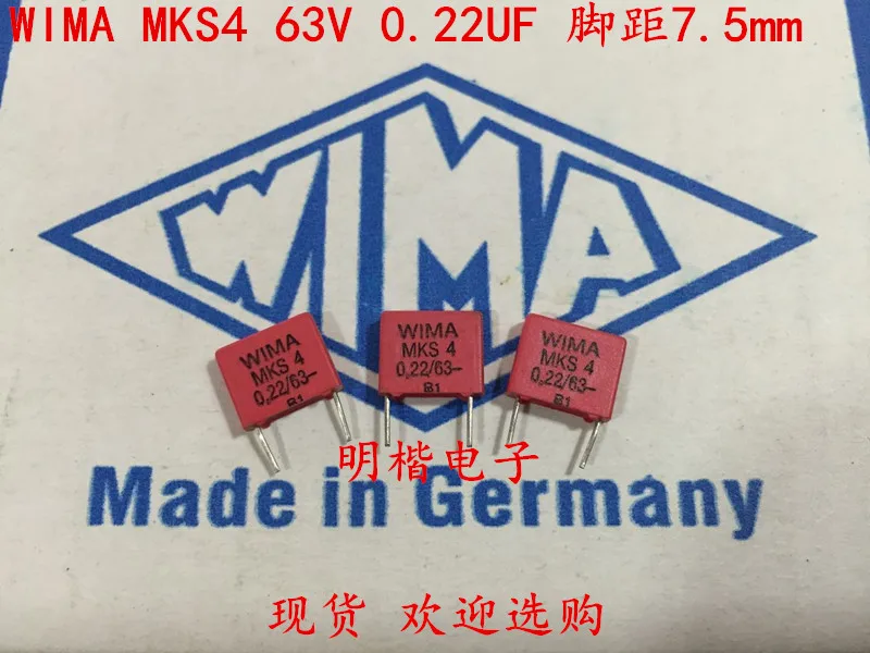 Конденсатор WIMA MKS4 63V0.22UF 63V224 220N P: 2020 мм аудио горячая Распродажа, 10 шт./20 шт.
Конденсатор WIMA MKS4 63V0.22UF 63V224 220N P: 2020 мм аудио горячая Распродажа, 10 шт./20 шт.