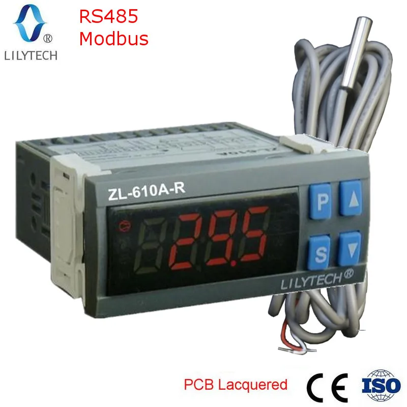 ZL-610A-R, RS485 Temperature Controller, digital Cold Storage temperature controller, thermostat with Modbus, Lilytech
ZL-610A-R, RS485 Temperature Controller, digital Cold Storage temperature controller, thermostat with Modbus, Lilytech