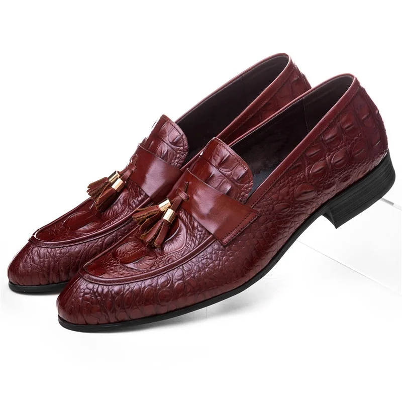 Fashion Black / Brown Tan Summer Loafers Prom Shoes Mens Dress Shoes Genuine Leather Casual Shoes Male Wedding Shoes With Tassel
Fashion Black / Brown Tan Summer Loafers Prom Shoes Mens Dress Shoes Genuine Leather Casual Shoes Male Wedding Shoes With Tassel