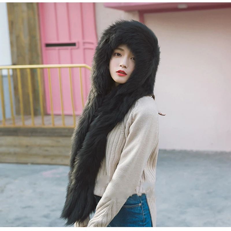 2020 Brand New Genuine Fox Fur Hand Knitted Russian Women's Winter Fur Hooded Scarf Scarves Real Fur Hat Caps Soft Fluffy Warm
2020 Brand New Genuine Fox Fur Hand Knitted Russian Women's Winter Fur Hooded Scarf Scarves Real Fur Hat Caps Soft Fluffy Warm