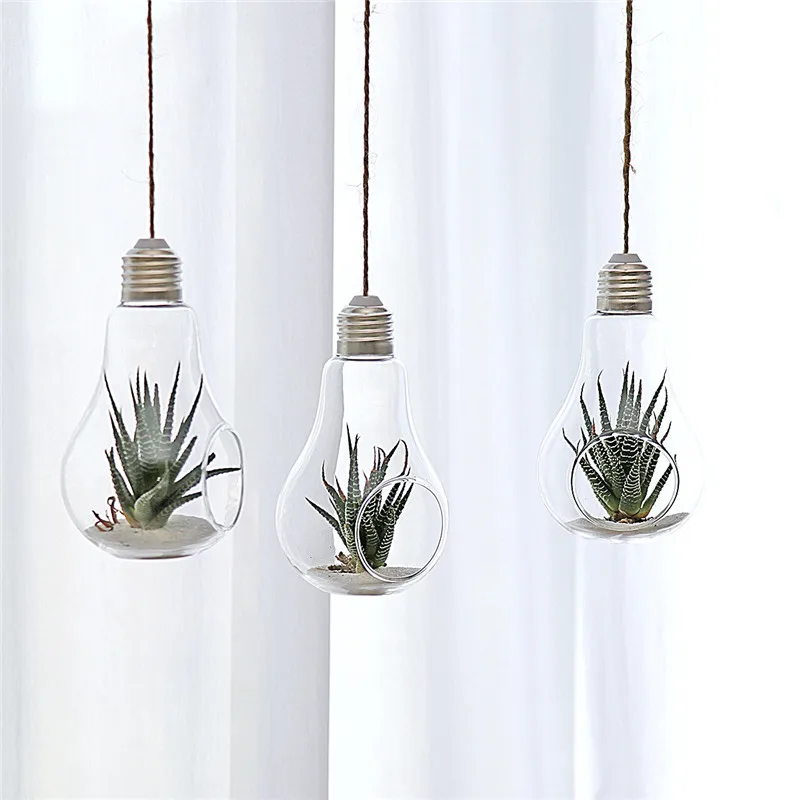 24 X D8*13cm Hanging Terrarium Flower Plant Glass Vase Light Bulb Shape Home Wedding Decor
24 X D8*13cm Hanging Terrarium Flower Plant Glass Vase Light Bulb Shape Home Wedding Decor