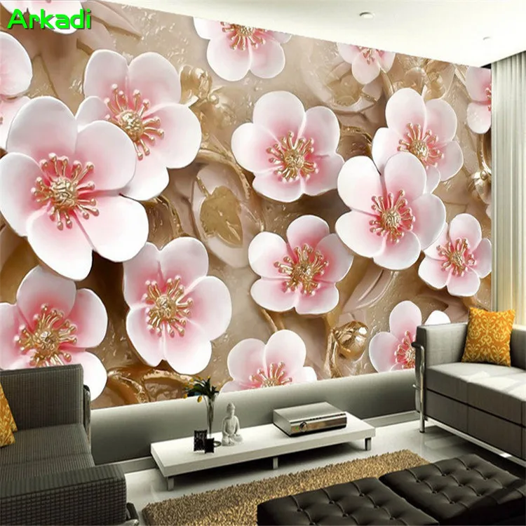 Modern simple 3D embossed rose plum mural living room bedroom sofa TV background wallpaper three-dimensional wallpaper
Modern simple 3D embossed rose plum mural living room bedroom sofa TV background wallpaper three-dimensional wallpaper