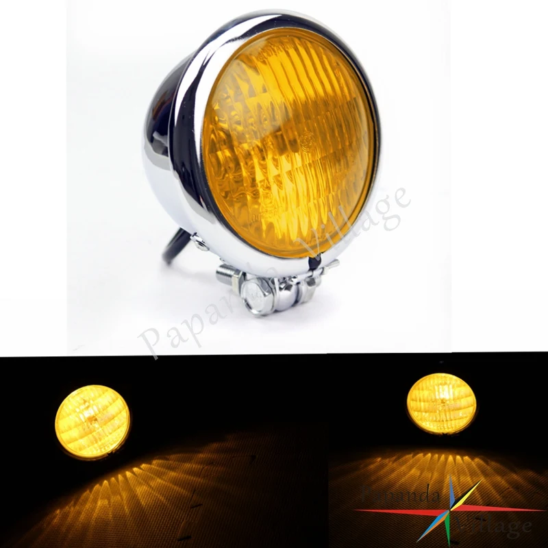 Motorcycle Yellow H4 Vintage 4.5" Front Headlight Headlamp Custom For Harley Street Bob Chopper Cruisers Custom H4 Front Lights
Motorcycle Yellow H4 Vintage 4.5" Front Headlight Headlamp Custom For Harley Street Bob Chopper Cruisers Custom H4 Front Lights