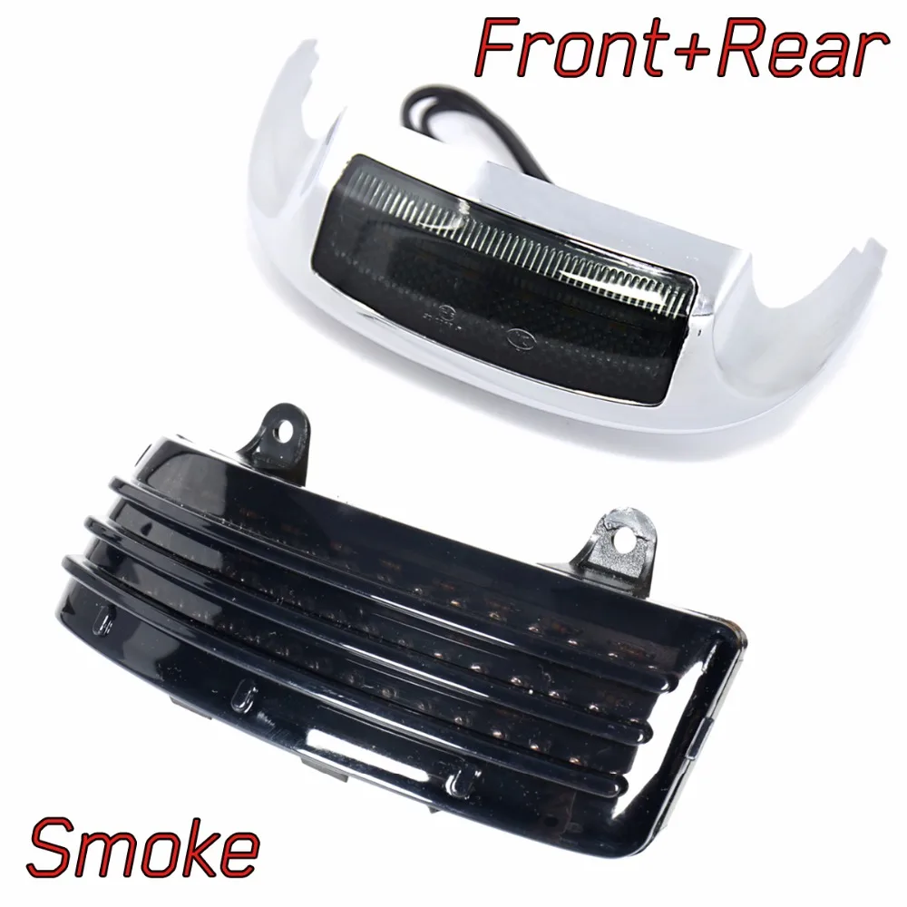 Front&Rear Smoked Tri-Bar LED Tail Brake Fender Tip Light For Harley Street Glide Road FLHX FLTR 2014-2018
Front&Rear Smoked Tri-Bar LED Tail Brake Fender Tip Light For Harley Street Glide Road FLHX FLTR 2014-2018