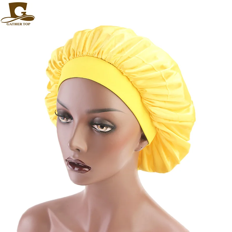 Fashion Women wide band Silky bonnet Hair Cover Comfortable Night Sleep Cap Ladies Soft Silky Bonnet Cap Hair Accessories
Fashion Women wide band Silky bonnet Hair Cover Comfortable Night Sleep Cap Ladies Soft Silky Bonnet Cap Hair Accessories