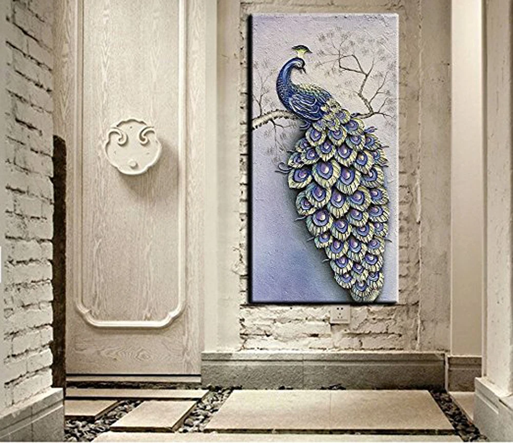 100% Hand-painted Oil Painting on Canvas Beautiful Colorful peacock carving Paintings Modern Home Sitting room Decor Canvas Wall
100% Hand-painted Oil Painting on Canvas Beautiful Colorful peacock carving Paintings Modern Home Sitting room Decor Canvas Wall