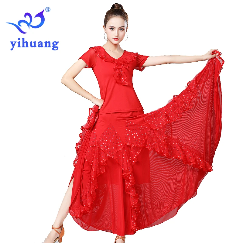 Performance Wear Costumes Standard Ballroom Dance Practice Wear Dress Tango Modern Dancing Quickstep Dance Party Skirt 2pcs Set
Performance Wear Costumes Standard Ballroom Dance Practice Wear Dress Tango Modern Dancing Quickstep Dance Party Skirt 2pcs Set