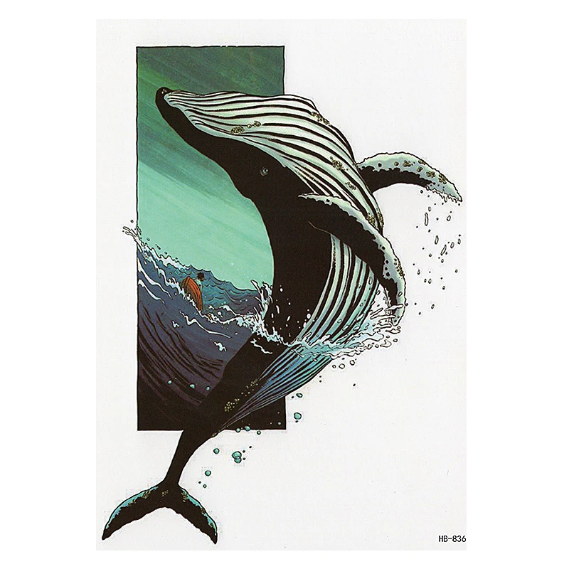 Waterproof Temporary Tattoos Sticker Cool Flash Fake Tattoo Whale For Women Men Kids
Waterproof Temporary Tattoos Sticker Cool Flash Fake Tattoo Whale For Women Men Kids