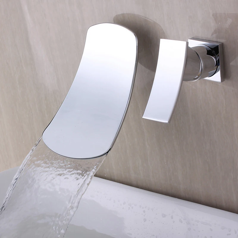 Azos In-wall Faucet Split Waterfall Brass Chrome Cold and Hot Switch Shower Room Basin Bathhouse Single Handle Double Hole Roun
Azos In-wall Faucet Split Waterfall Brass Chrome Cold and Hot Switch Shower Room Basin Bathhouse Single Handle Double Hole Roun