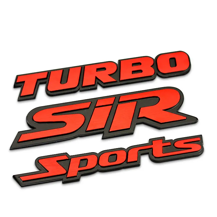 1 PCS 3D aluminum Decorative emblem TURBO SIR Sports badge modification car stickers car-styling
1 PCS 3D aluminum Decorative emblem TURBO SIR Sports badge modification car stickers car-styling