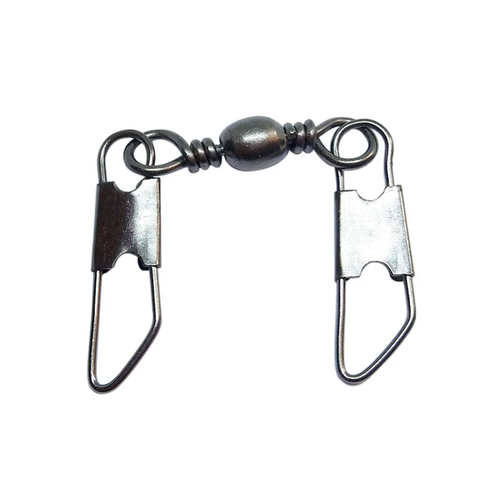 1000pcs Fishing Barrel Swivel With Double Safety Snaps Fishing Tackle Fishing Accessory Tool Connector Fishhooks 4/0# to 16#
1000pcs Fishing Barrel Swivel With Double Safety Snaps Fishing Tackle Fishing Accessory Tool Connector Fishhooks 4/0# to 16#