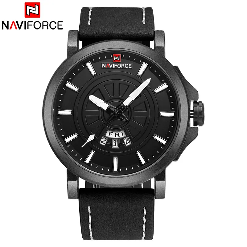 NAVIFORCE China Top Brand Sport Watch Men 30M Waterproof Genuine Leather Band Military Wristwatches Male Clock Relogio Masculino
NAVIFORCE China Top Brand Sport Watch Men 30M Waterproof Genuine Leather Band Military Wristwatches Male Clock Relogio Masculino