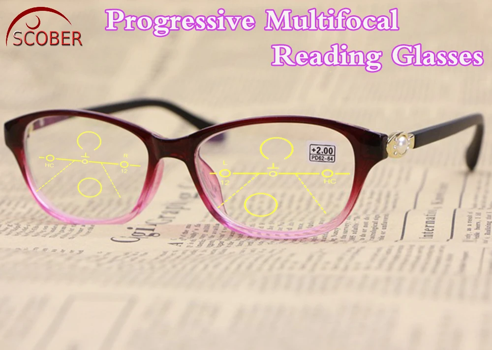 Progressive Reading Glasses Vintage Classic Purple Diamond Pearl Decoration Women Frame Spectacles +1 +1.5 +2 +2.5 +3 +3.5 +4.0
Progressive Reading Glasses Vintage Classic Purple Diamond Pearl Decoration Women Frame Spectacles +1 +1.5 +2 +2.5 +3 +3.5 +4.0