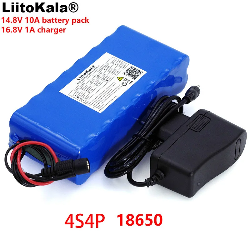 LiitoKala 14.8V 10Ah 18650 li-iom battery pack night fishing lamp heater miner's lamp amplifier battery with BMS+16.8V Charger
LiitoKala 14.8V 10Ah 18650 li-iom battery pack night fishing lamp heater miner's lamp amplifier battery with BMS+16.8V Charger