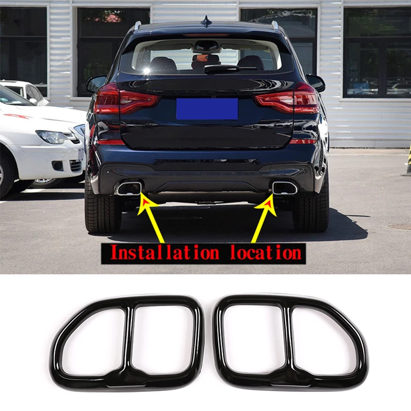 2 шт. крышка выхлопной трубы автомобиля Накладка для BMW X3 G01 X4 G02 2018 2019 аксессуары хром глянцевый черный 304 нержавеющая сталь
2 шт. крышка выхлопной трубы автомобиля Накладка для BMW X3 G01 X4 G02 2018 2019 аксессуары хром глянцевый черный 304 нержавеющая сталь