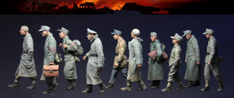 1/35 Resin Figure Model Kit modeling Scene Prisoners, 1944-45 10 figures Unassembled unpainted 074-1
1/35 Resin Figure Model Kit modeling Scene Prisoners, 1944-45 10 figures Unassembled unpainted 074-1