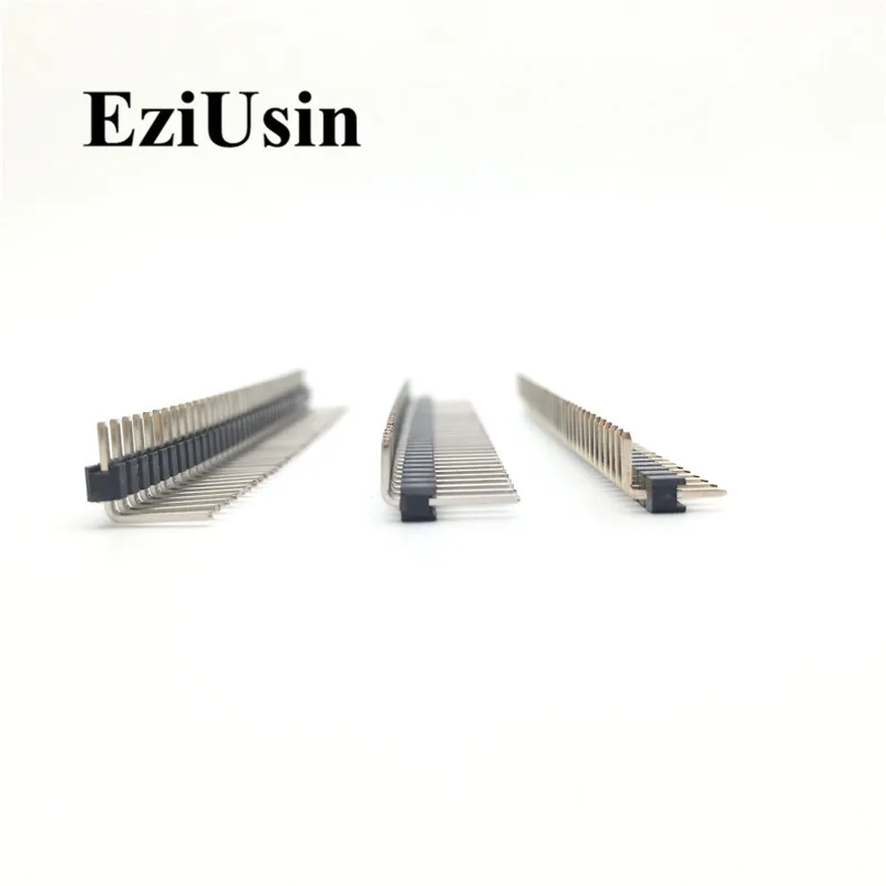 2.54mm 1*40p 90 degree Right angle Single Row Male R/A Pin Header Positive/Reverse PCB Board Connector Pinheader For Arduino
2.54mm 1*40p 90 degree Right angle Single Row Male R/A Pin Header Positive/Reverse PCB Board Connector Pinheader For Arduino