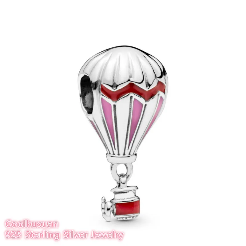 Summer Original 100% 925 Sterling Silver Hot Air Balloon Charm Pink , Red Enamel beads Fits Brand bracelets Jewelry
Summer Original 100% 925 Sterling Silver Hot Air Balloon Charm Pink , Red Enamel beads Fits Brand bracelets Jewelry